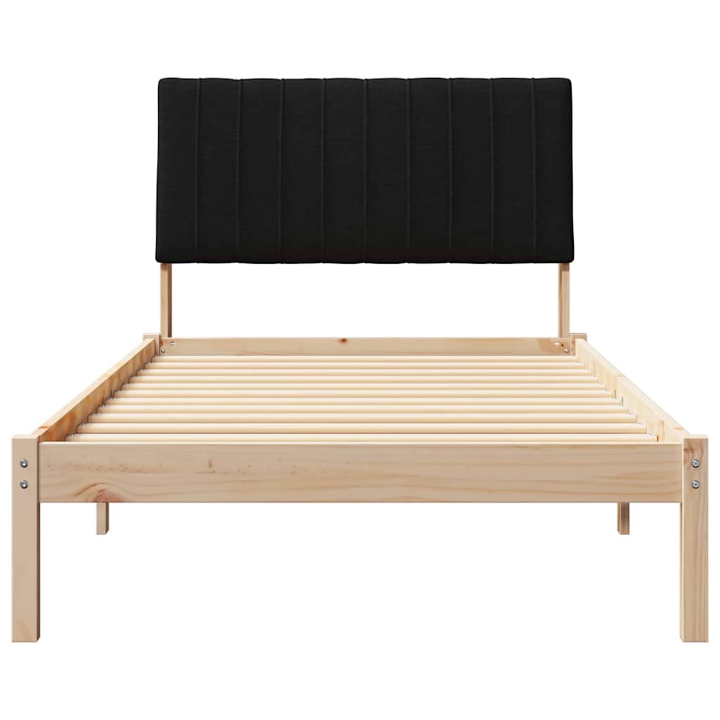 Cadre de lit avec tête de lit Marron 100 x 200 cm Pin massif - XIOS
