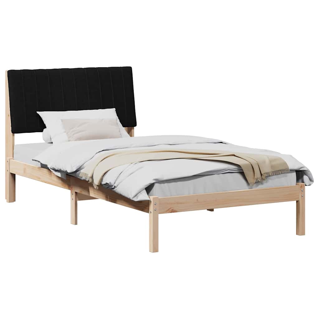 Cadre de lit avec tête de lit Marron 100 x 200 cm Pin massif - XIOS
