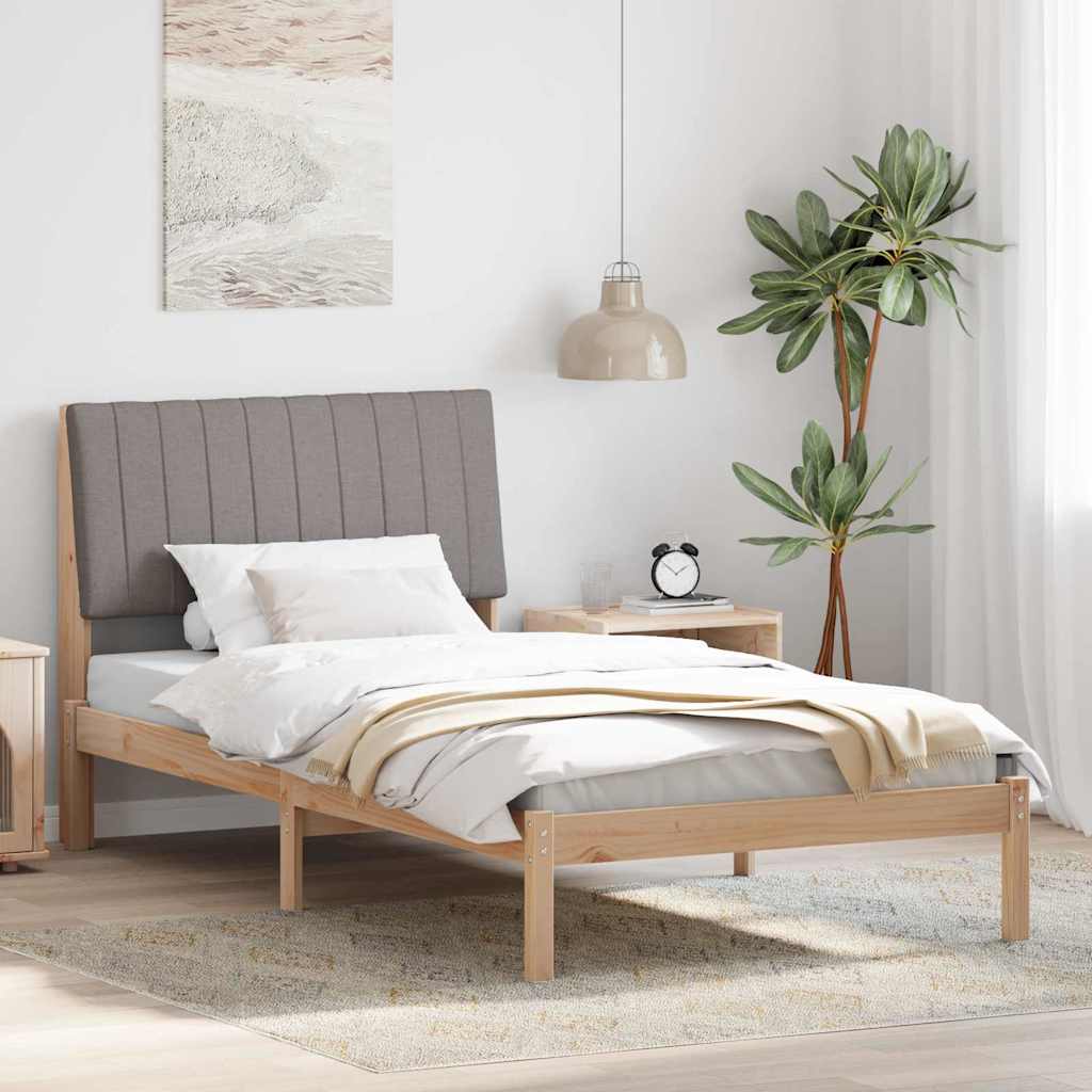 Cadre de lit avec tête de lit Marron 100 x 200 cm Pin massif - XIOS