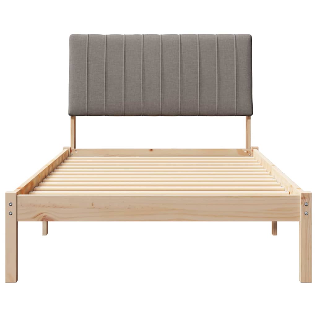 Cadre de lit avec tête de lit Marron 100 x 200 cm Pin massif - XIOS