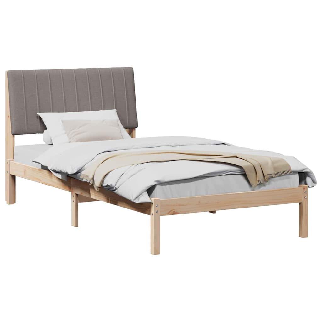 Cadre de lit avec tête de lit Marron 100 x 200 cm Pin massif - XIOS