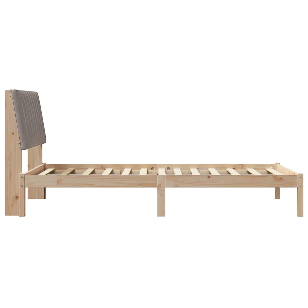Cadre de lit avec tête de lit Marron 100 x 200 cm Pin massif - XIOS