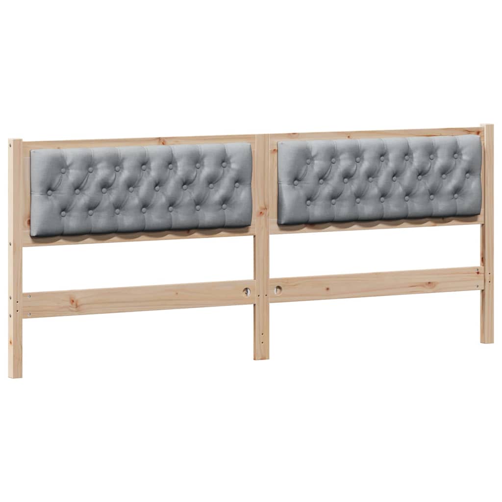 Tête de lit Marron et gris clair 200 cm Bois massif en pin - XIOS