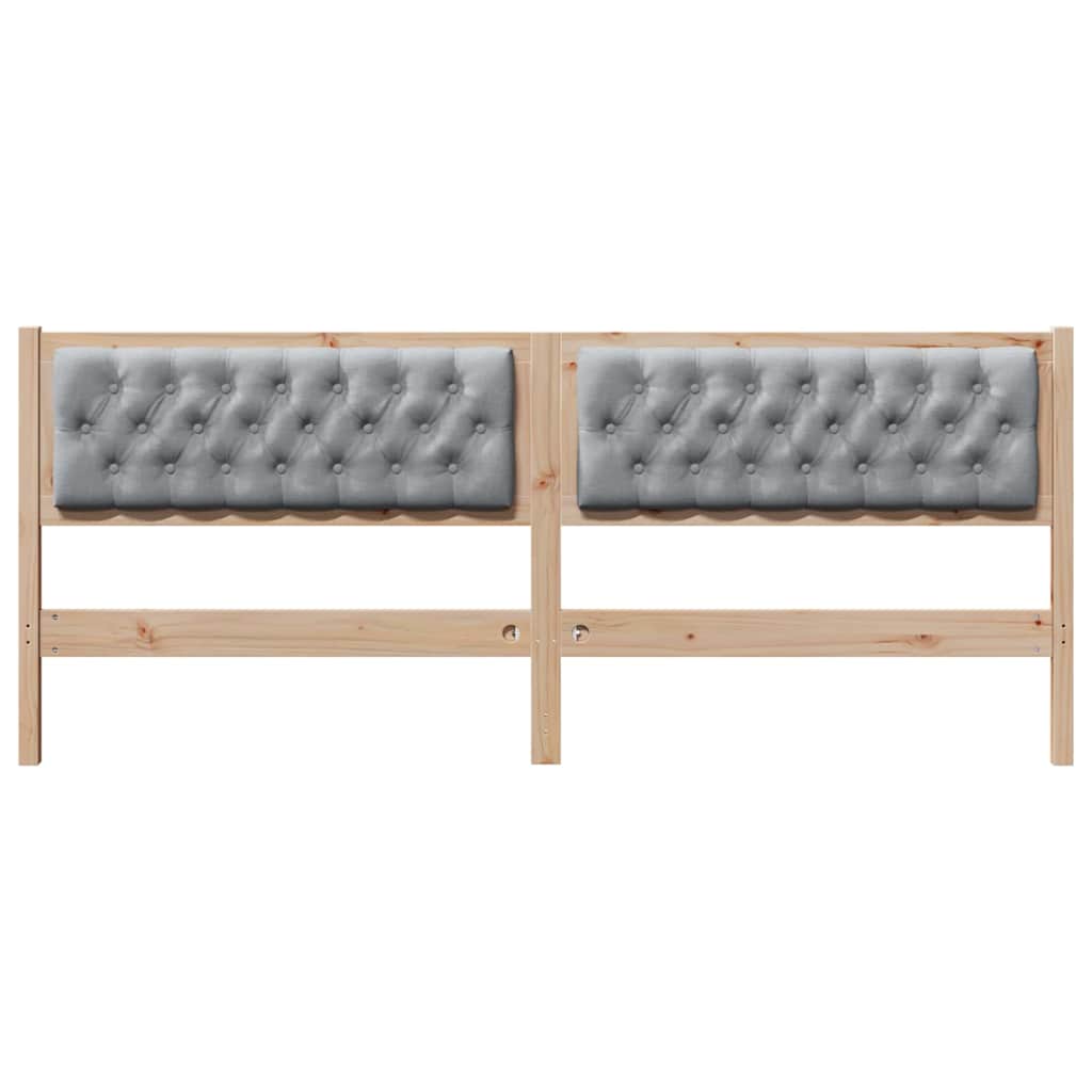 Tête de lit Marron et gris clair 200 cm Bois massif en pin - XIOS
