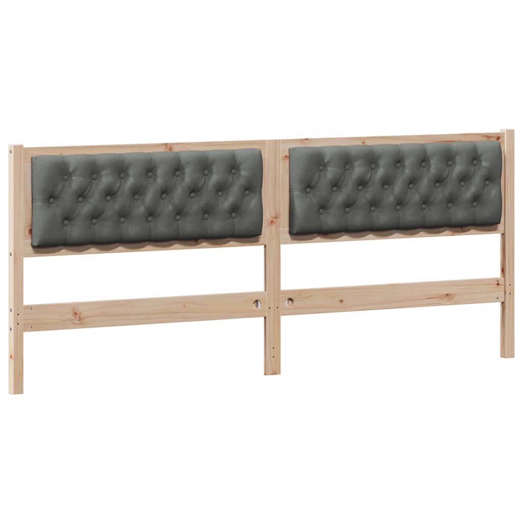 Tête de lit marron et gris foncé 200 cm Bois massif en pin - XIOS