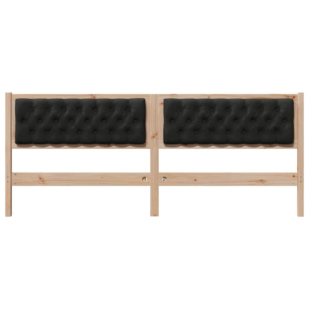 Tête de lit Autre Marron et noir 200 cm Bois massif en pin - XIOS