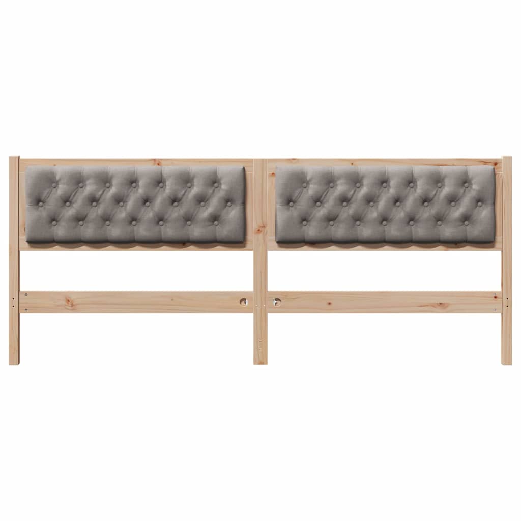 Tête de lit Autre Marron et taupe 200 cm Bois massif en pin - XIOS