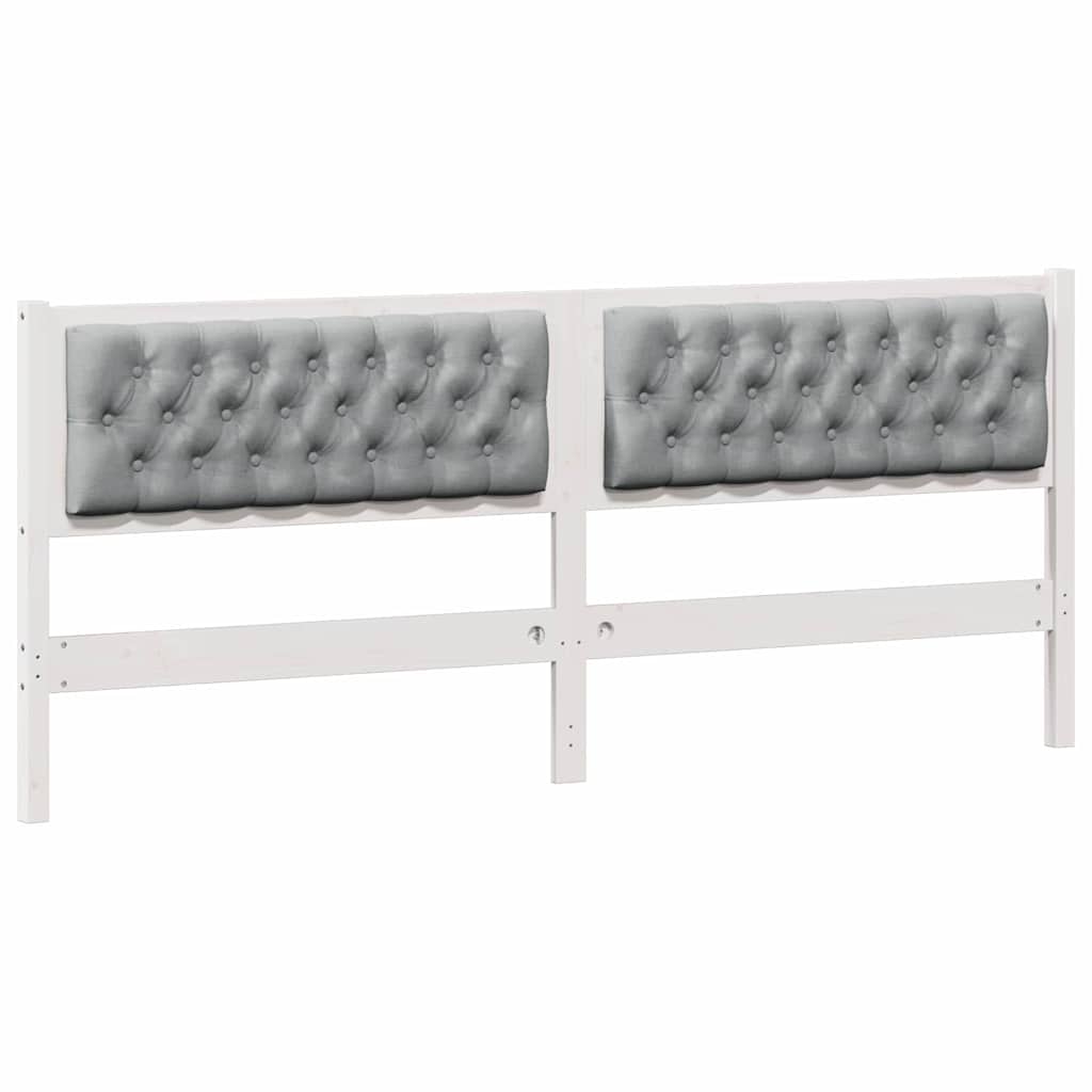 Tête de lit Autre Blanc et gris clair 200 cm Bois massif en pin - XIOS