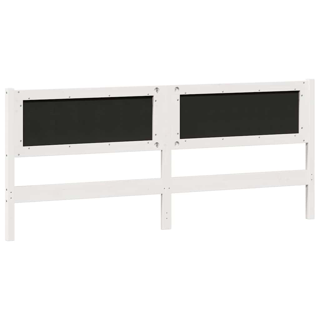 Tête de lit Autre Blanc et gris clair 200 cm Bois massif en pin - XIOS