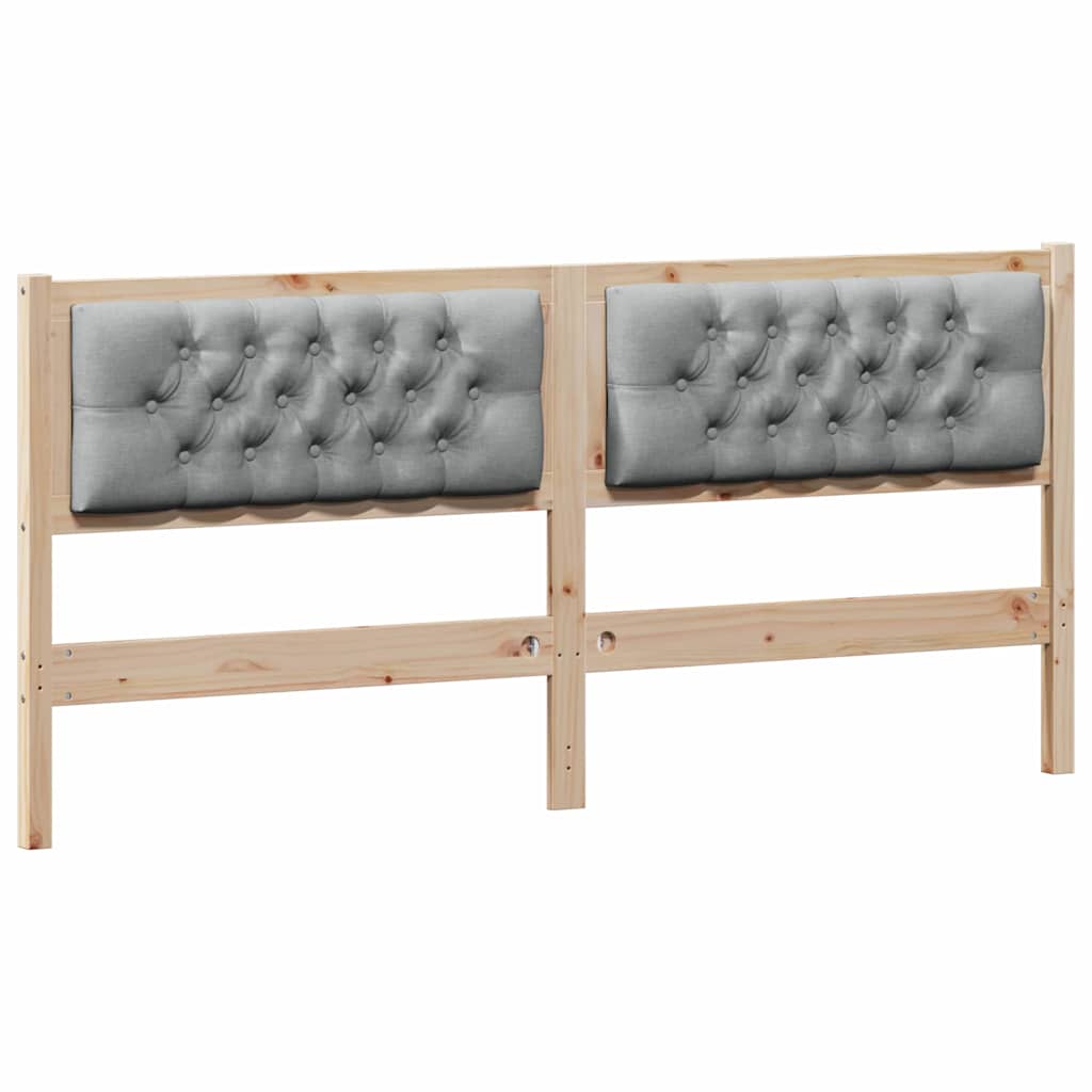 Tête de lit Marron et gris clair 180 cm Bois massif en pin - XIOS
