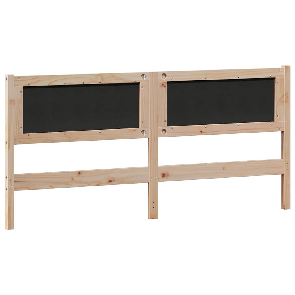 Tête de lit Marron et gris clair 180 cm Bois massif en pin - XIOS