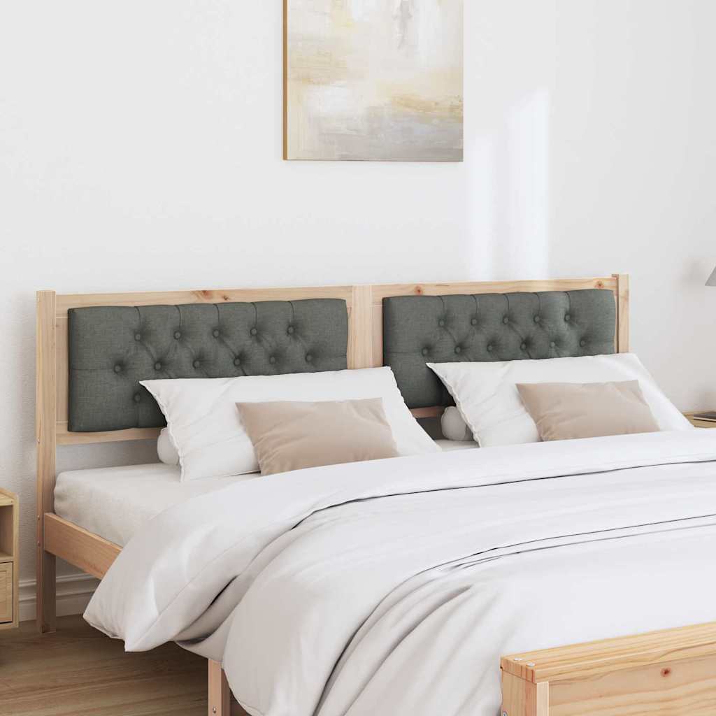 Tête de lit marron et gris foncé 160 cm Bois massif en pin - XIOS