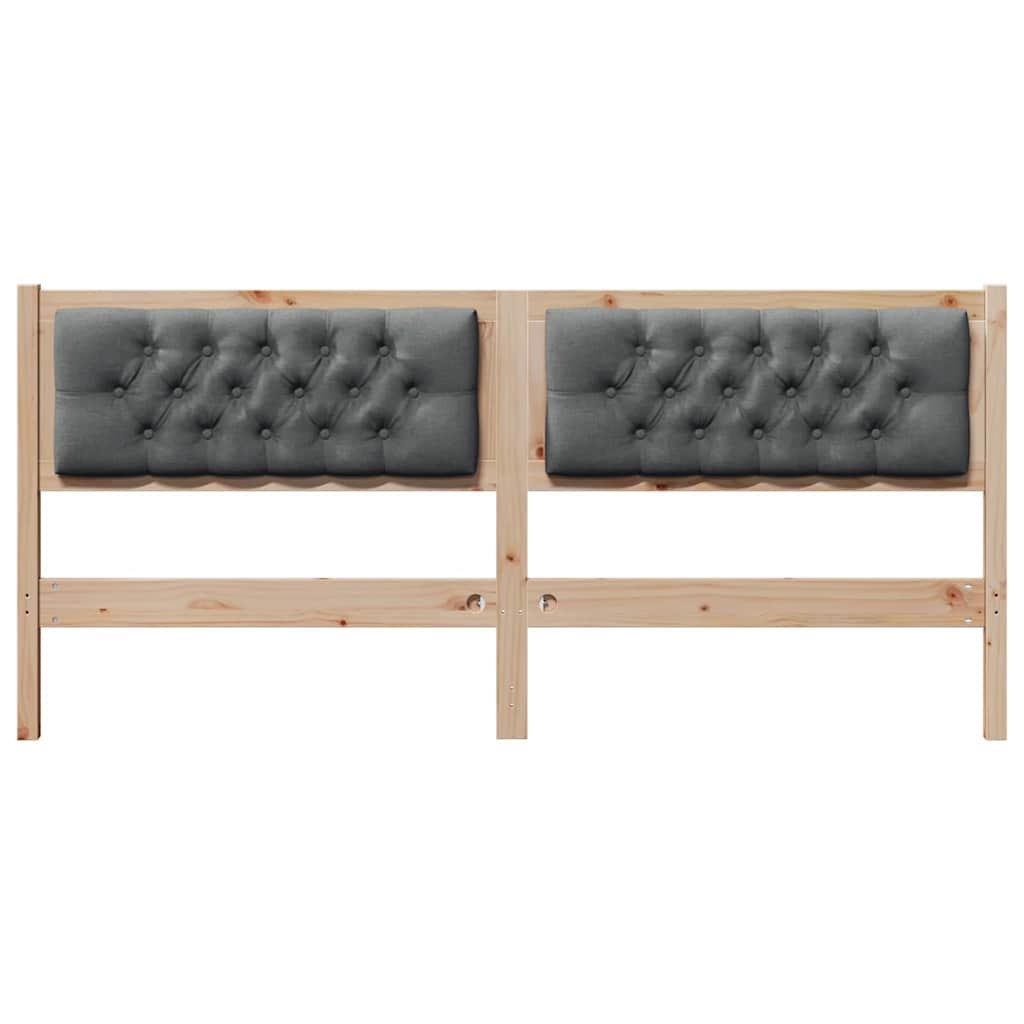 Tête de lit marron et gris foncé 160 cm Bois massif en pin - XIOS