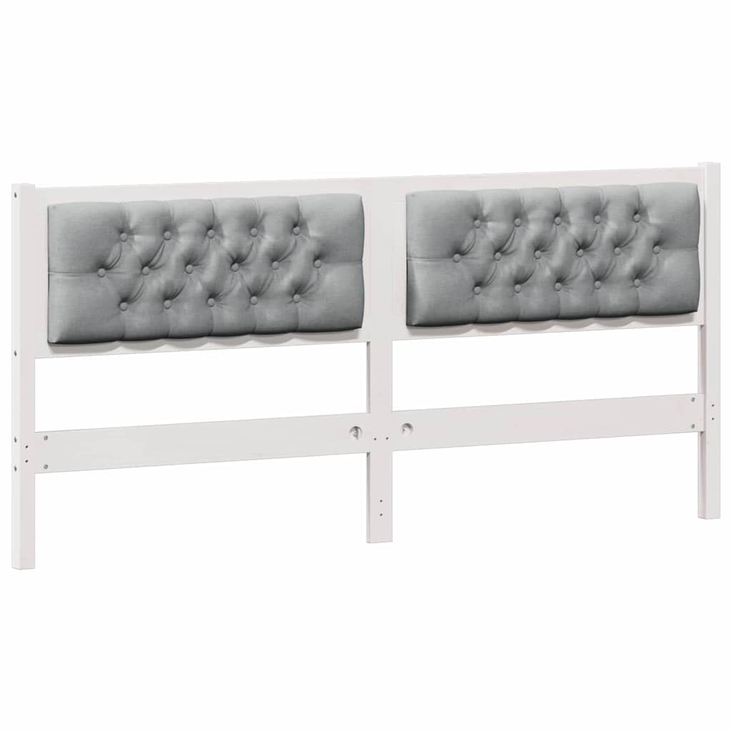 Tête de lit Autre Blanc et gris clair 160 cm Bois massif en pin - XIOS