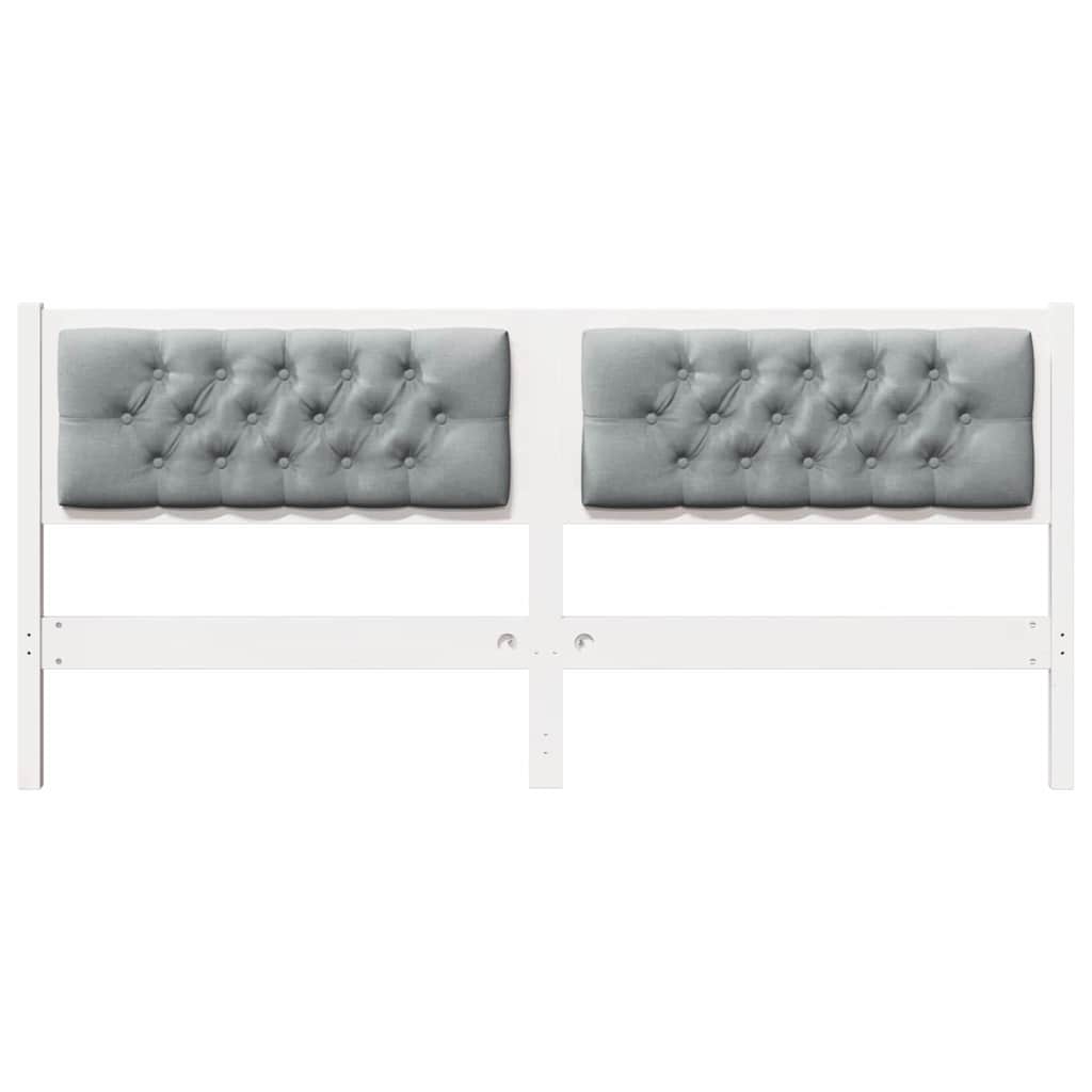 Tête de lit Autre Blanc et gris clair 160 cm Bois massif en pin - XIOS