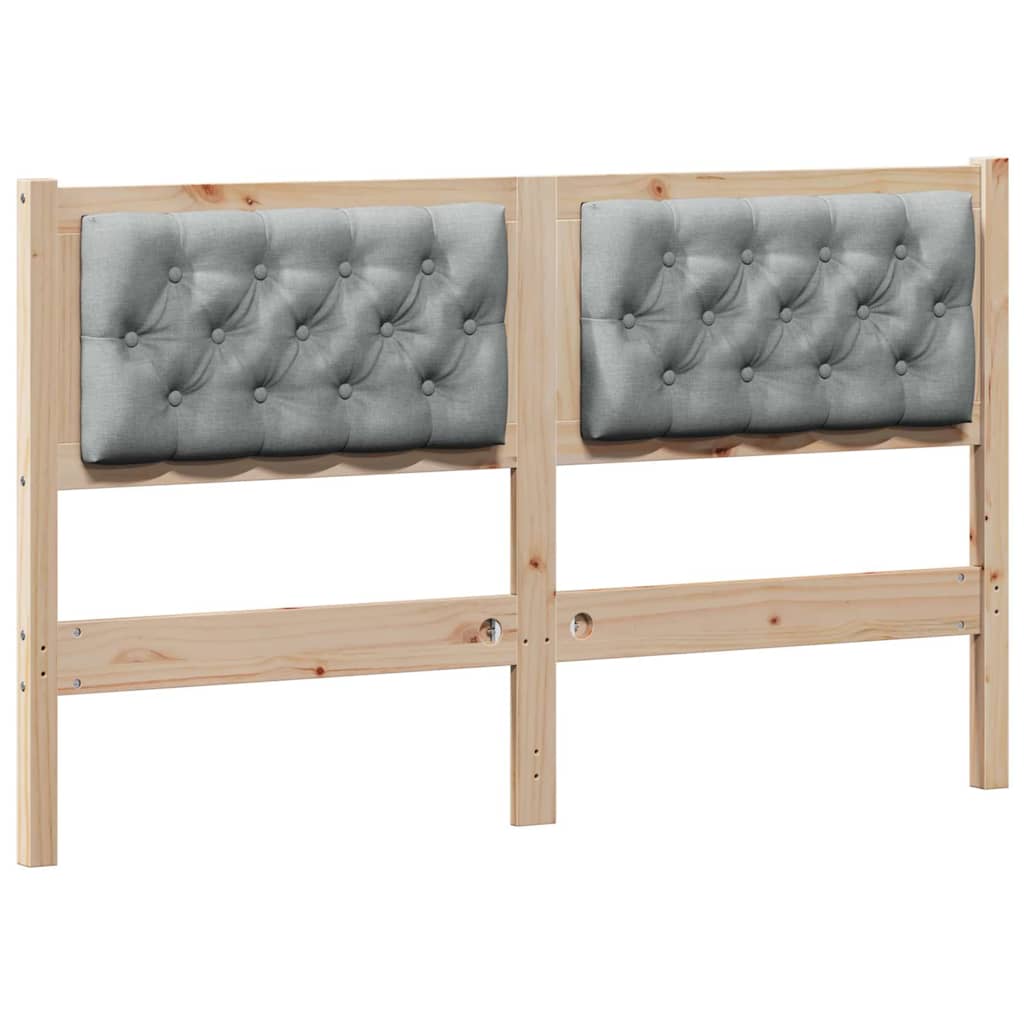 Tête de lit Marron et gris clair 150 cm Bois massif en pin - XIOS