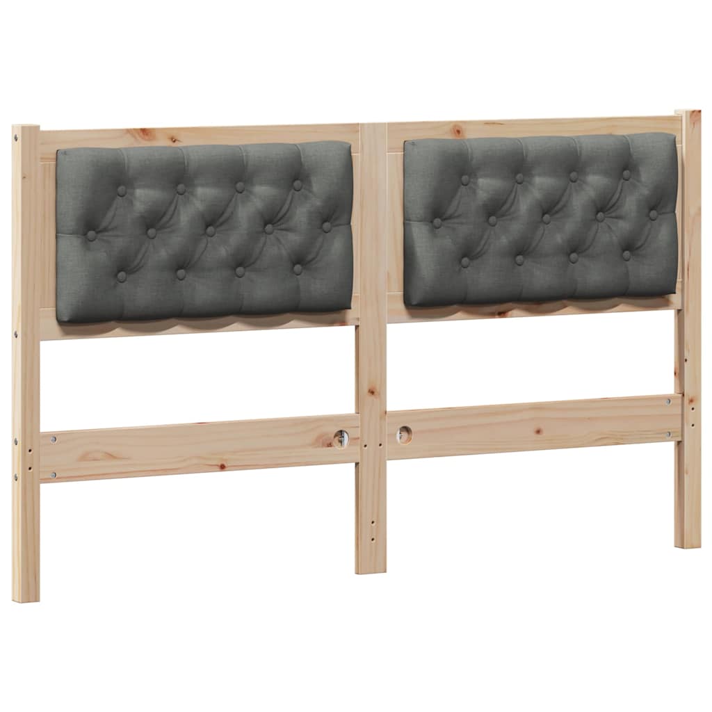 Tête de lit marron et gris foncé 150 cm Bois massif en pin - XIOS