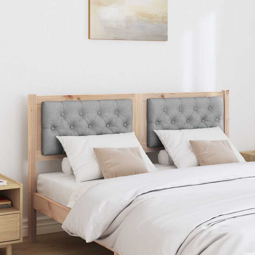 Tête de lit Marron et gris clair 140 cm Bois massif en pin - XIOS