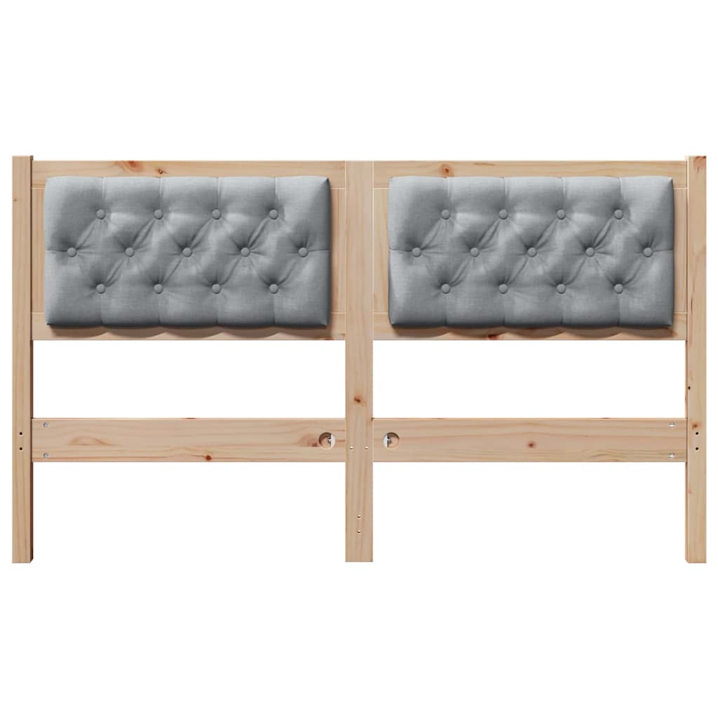 Tête de lit Marron et gris clair 140 cm Bois massif en pin - XIOS