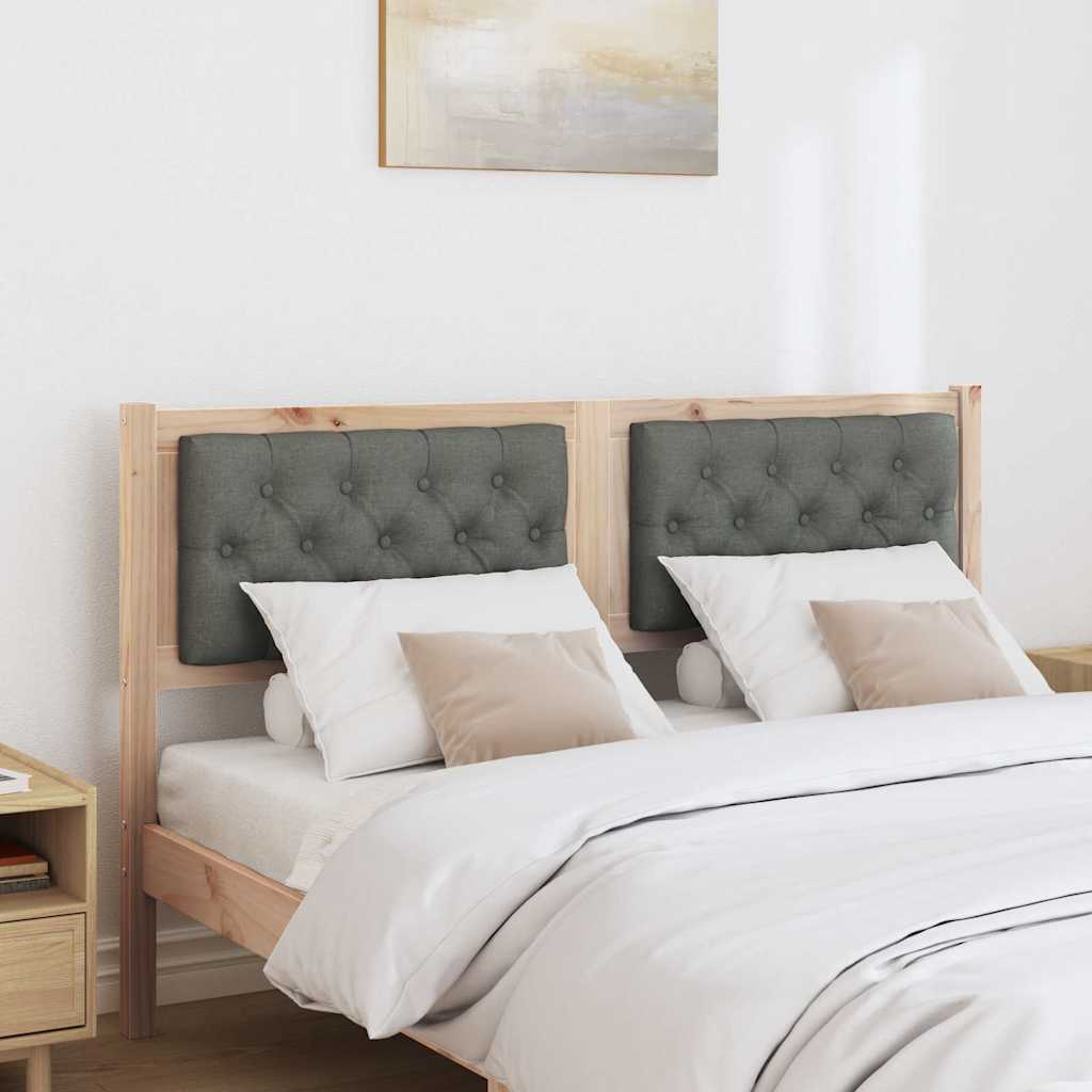 Tête de lit marron et gris foncé 140 cm Bois massif en pin - XIOS
