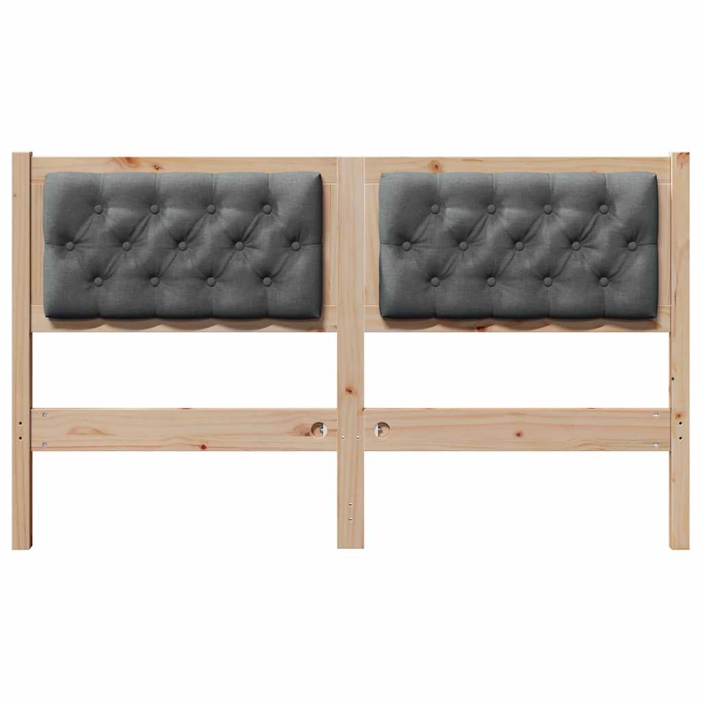 Tête de lit marron et gris foncé 140 cm Bois massif en pin - XIOS