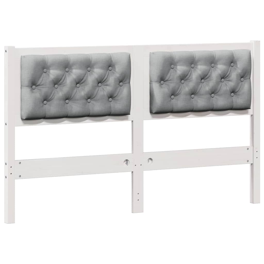 Tête de lit Autre Blanc et gris clair 140 cm Bois massif en pin - XIOS