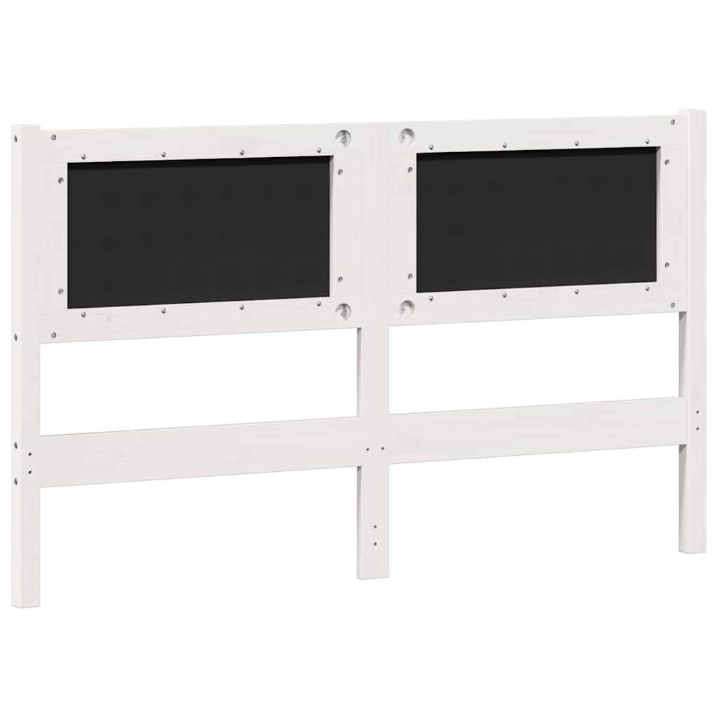 Tête de lit Autre Blanc et gris clair 140 cm Bois massif en pin - XIOS