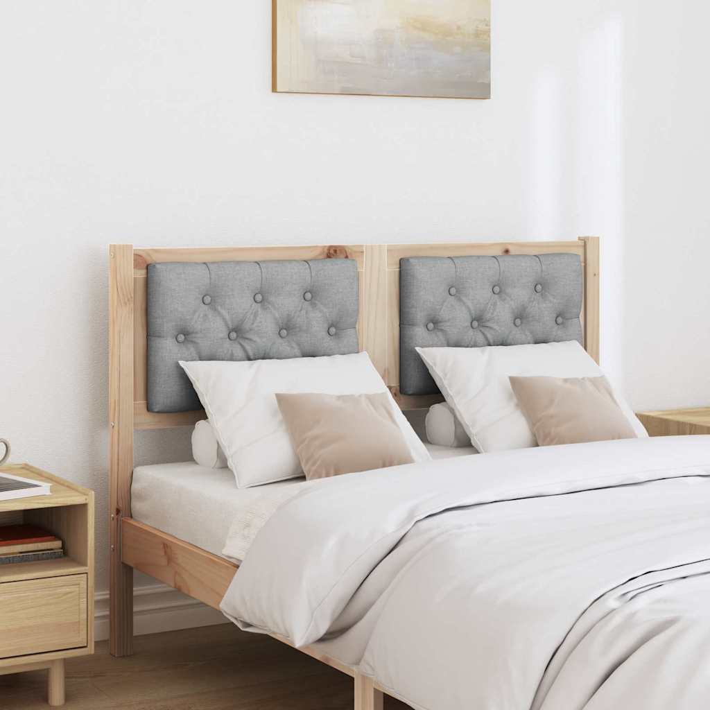 Tête de lit Marron et gris clair 135 cm Bois massif en pin - XIOS