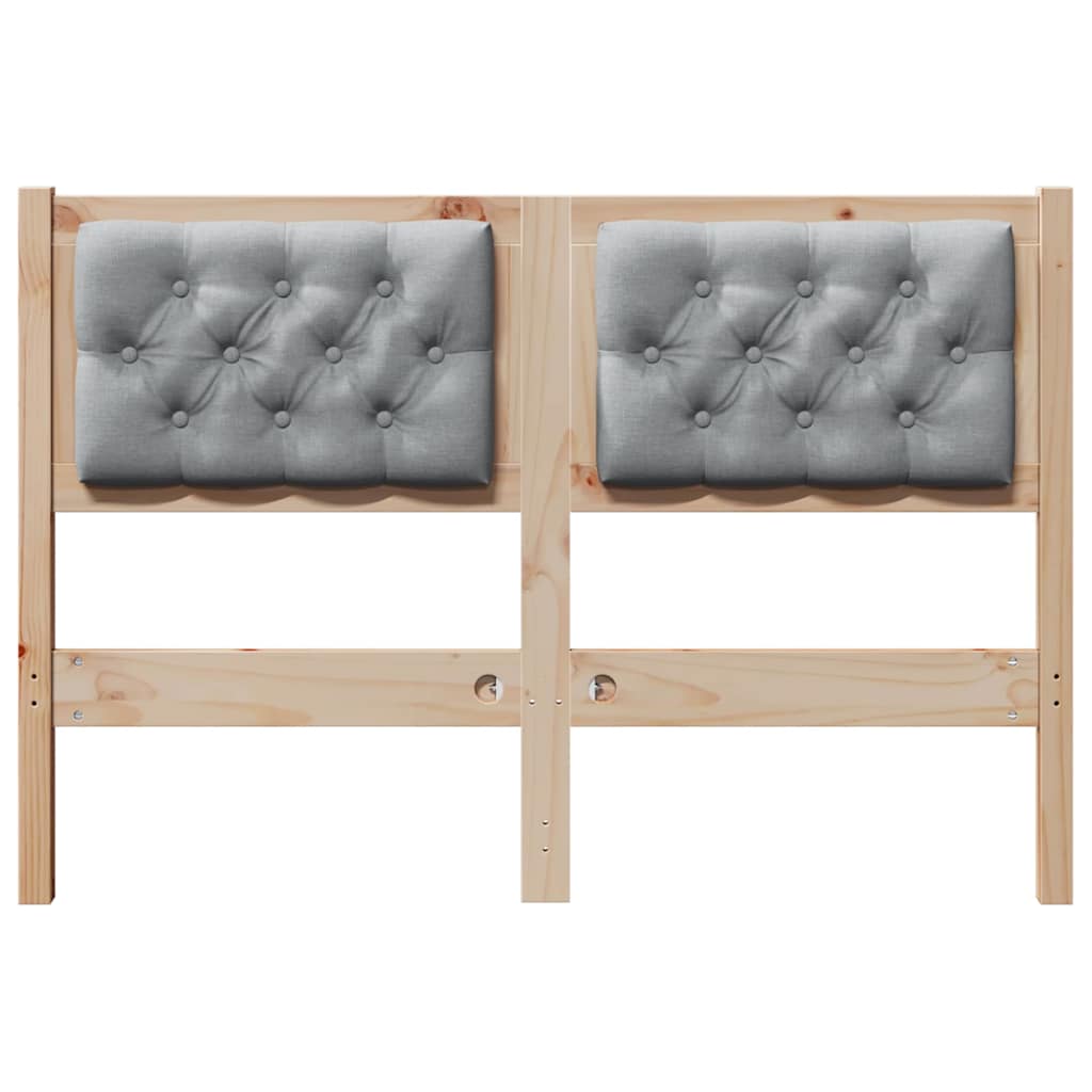 Tête de lit Marron et gris clair 135 cm Bois massif en pin - XIOS