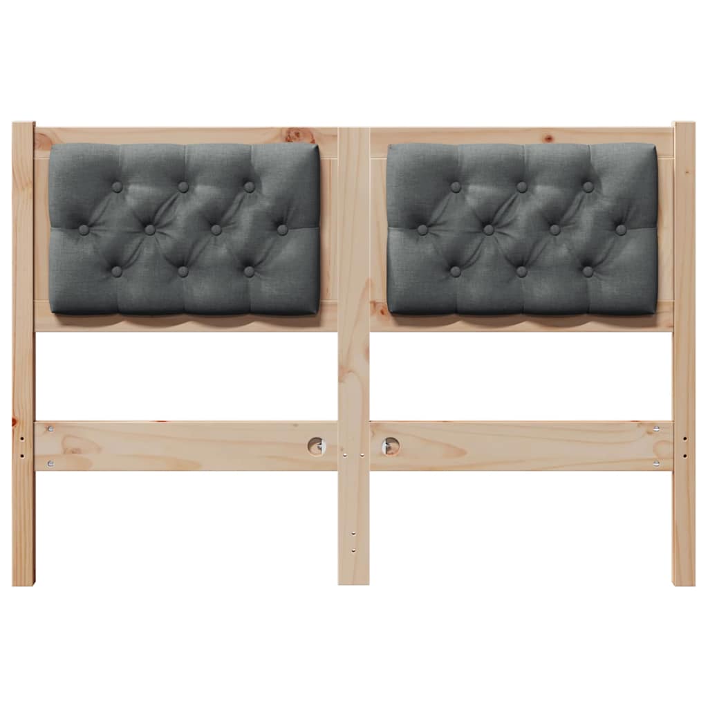 Tête de lit marron et gris foncé 135 cm Bois massif en pin - XIOS