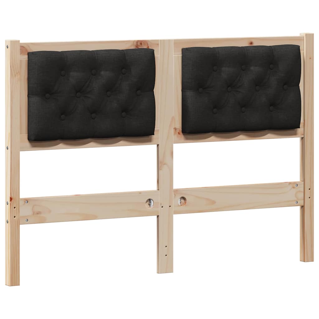 Tête de lit Autre Marron et noir 135 cm Bois massif en pin - XIOS