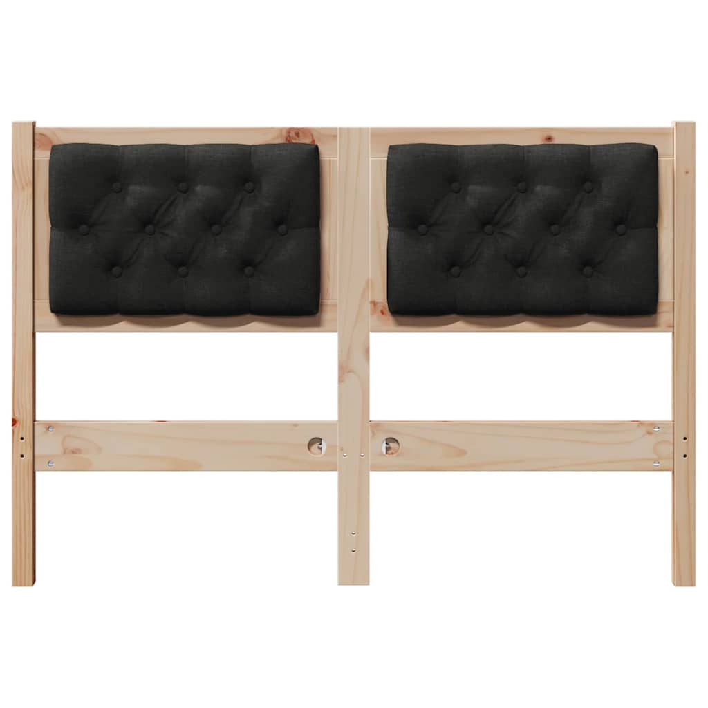 Tête de lit Autre Marron et noir 135 cm Bois massif en pin - XIOS