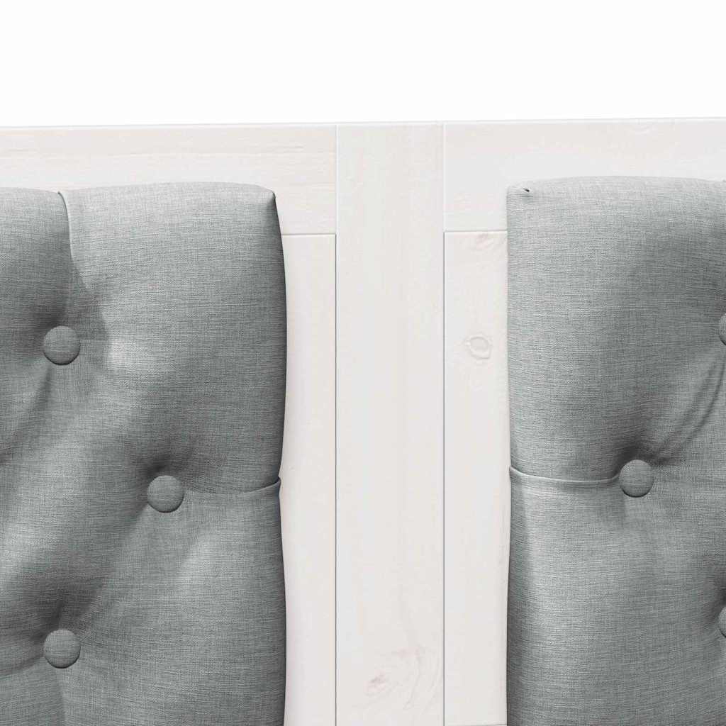 Tête de lit Autre Blanc et gris clair 135 cm Bois massif en pin - XIOS