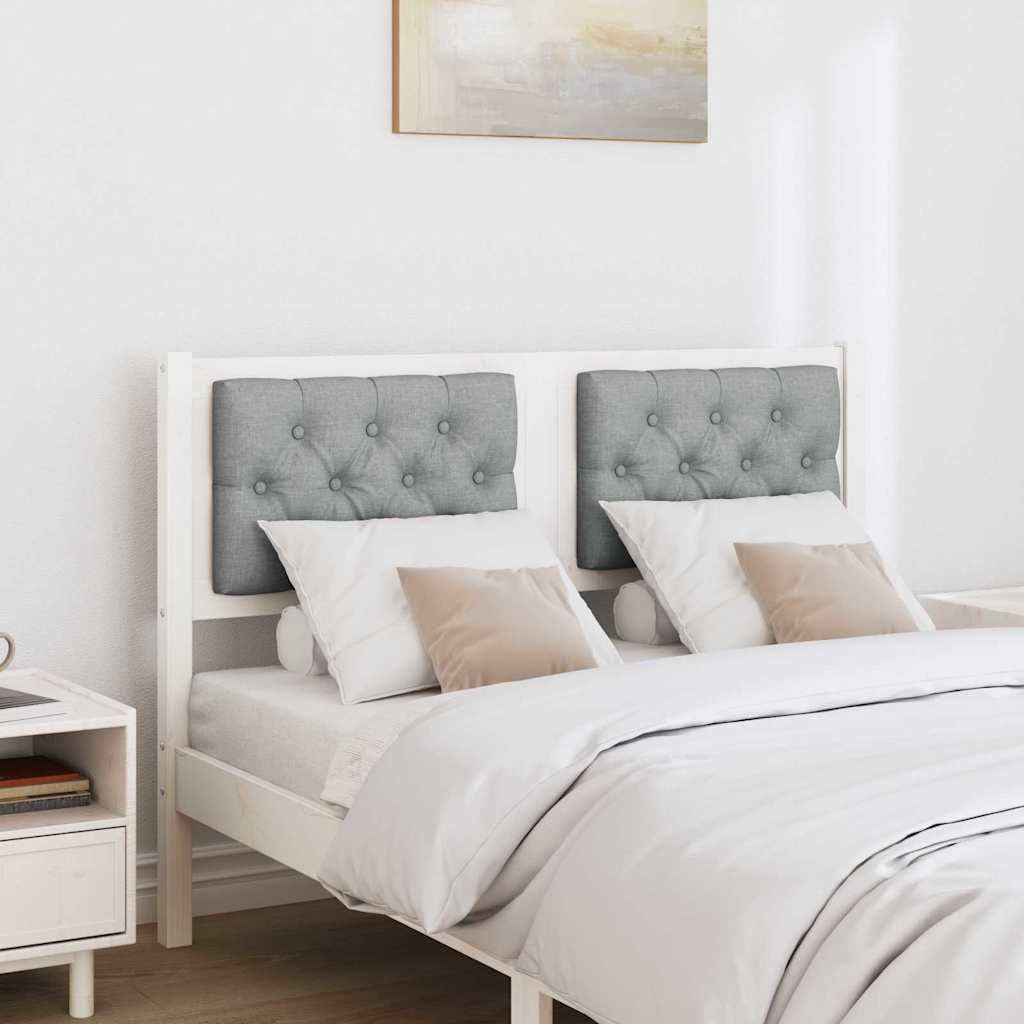 Tête de lit Autre Blanc et gris clair 135 cm Bois massif en pin - XIOS