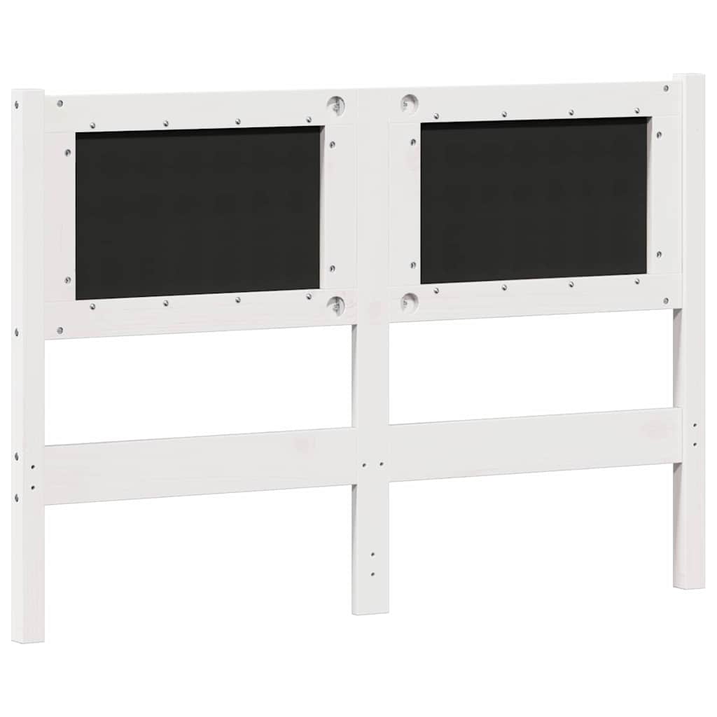 Tête de lit Autre Blanc et gris clair 135 cm Bois massif en pin - XIOS
