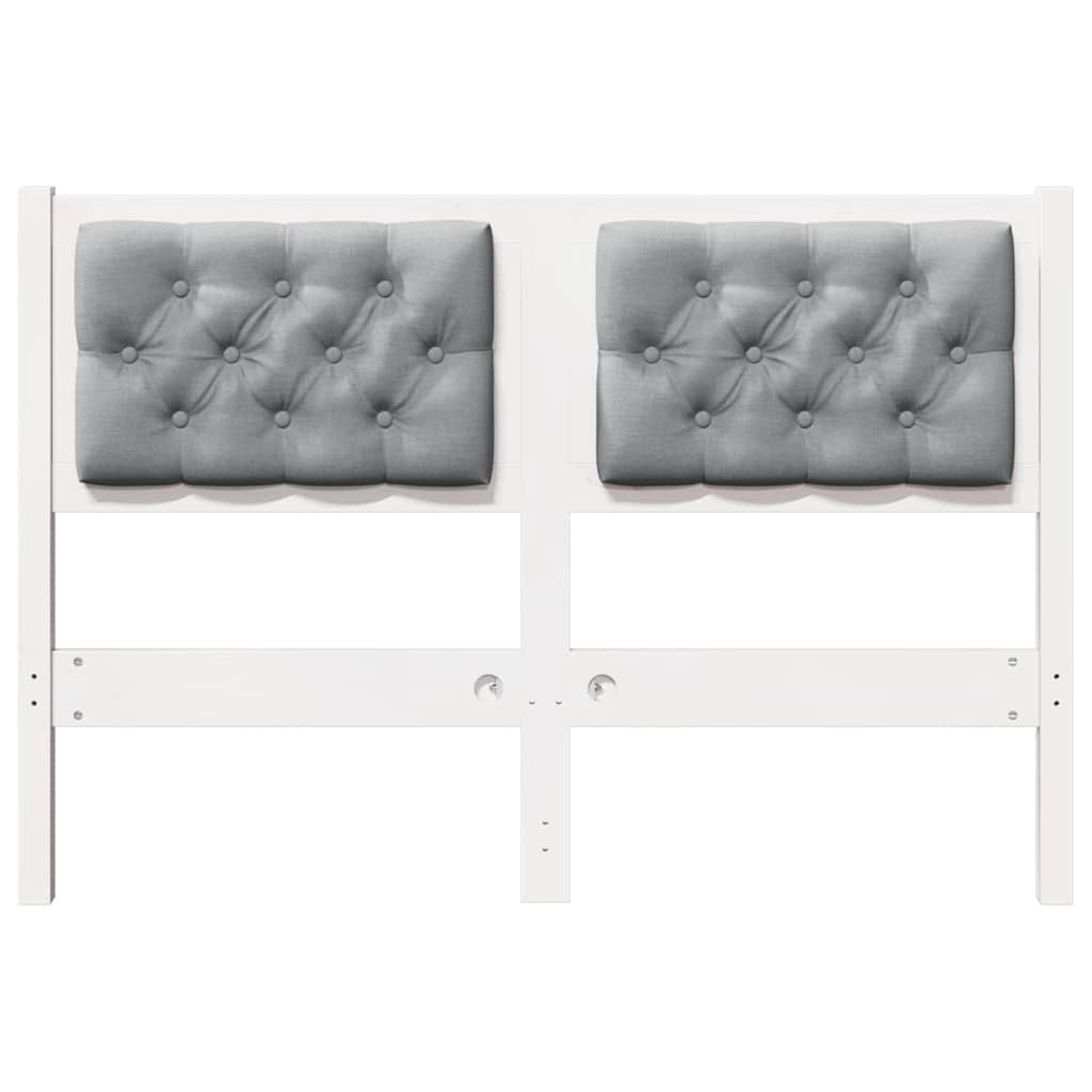 Tête de lit Autre Blanc et gris clair 135 cm Bois massif en pin - XIOS