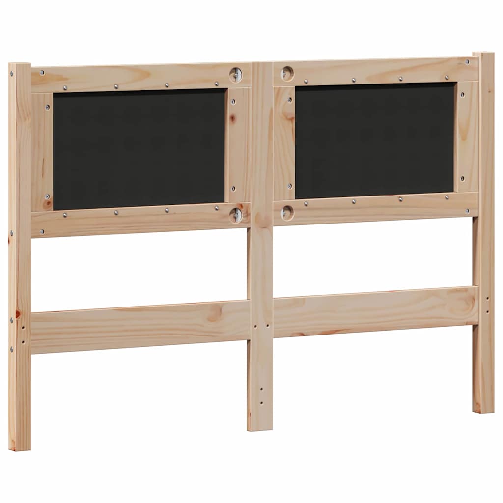 Tête de lit Autre Marron et noir 120 cm Bois massif en pin - XIOS