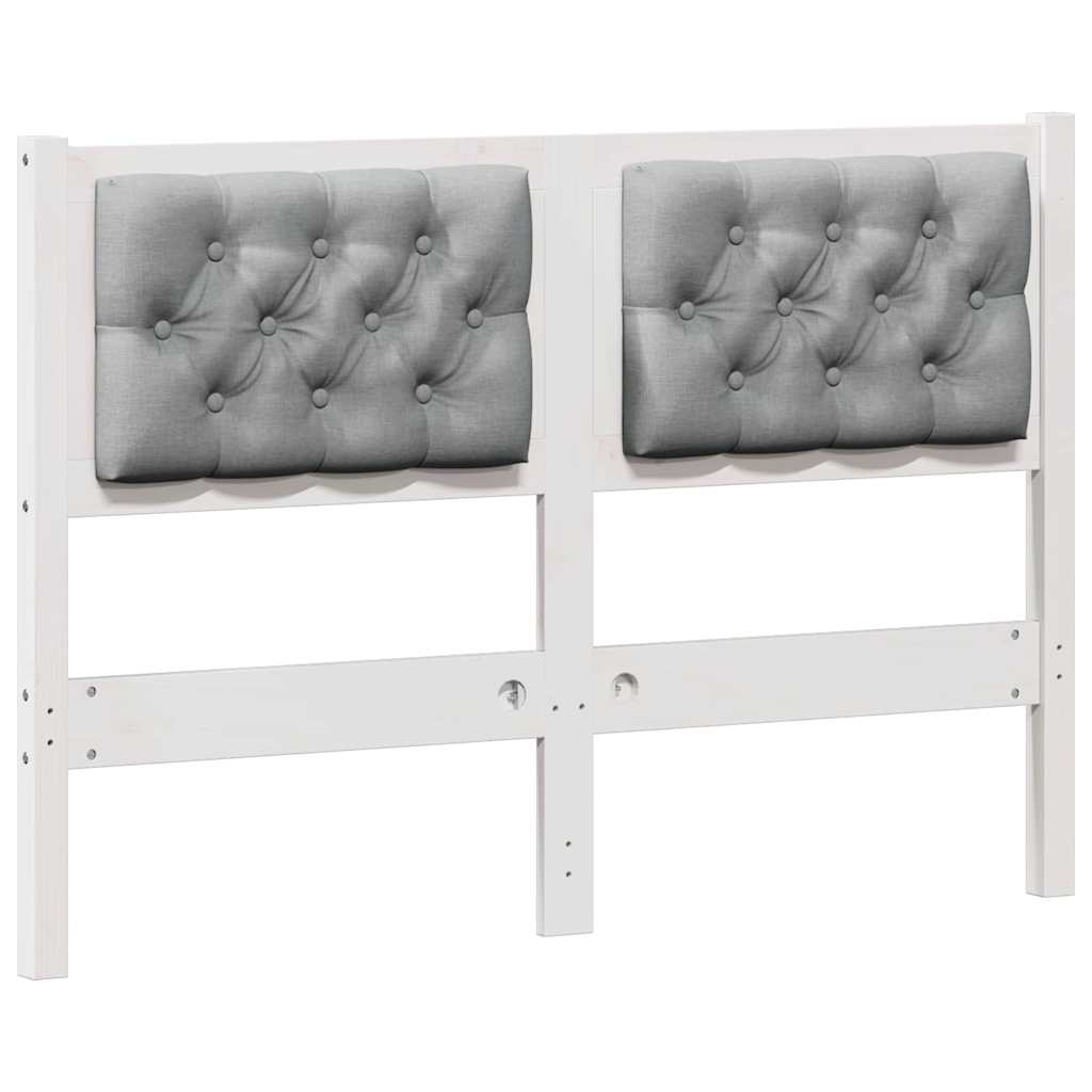 Tête de lit Autre Blanc et gris clair 120 cm Bois massif en pin - XIOS