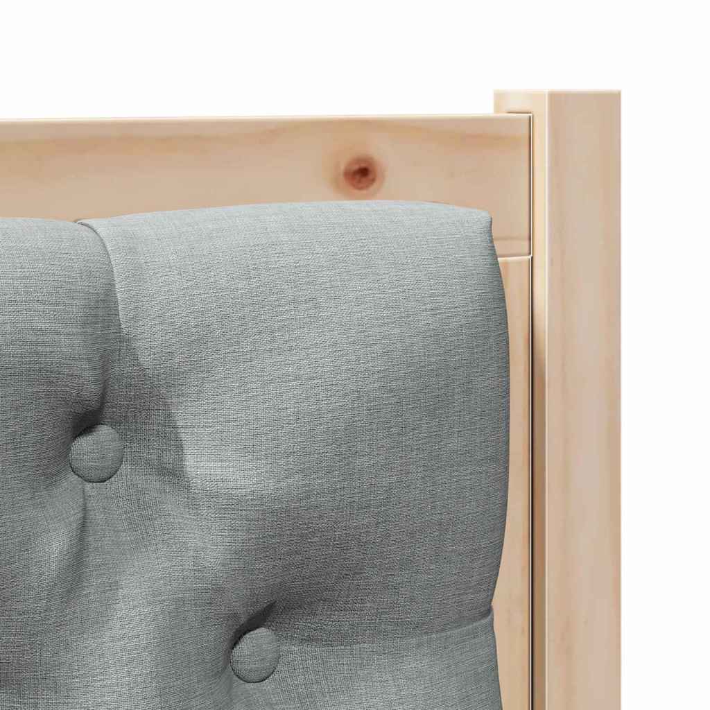 Tête de lit Marron et gris clair 100 cm Bois massif en pin - XIOS
