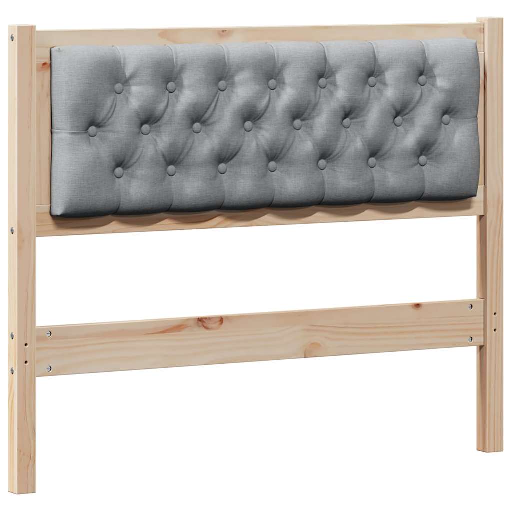 Tête de lit Marron et gris clair 100 cm Bois massif en pin - XIOS