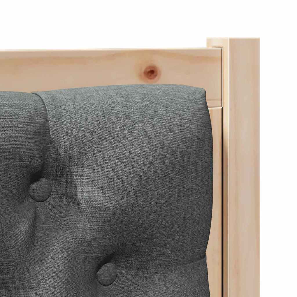 Tête de lit marron et gris foncé 100 cm Bois massif en pin - XIOS