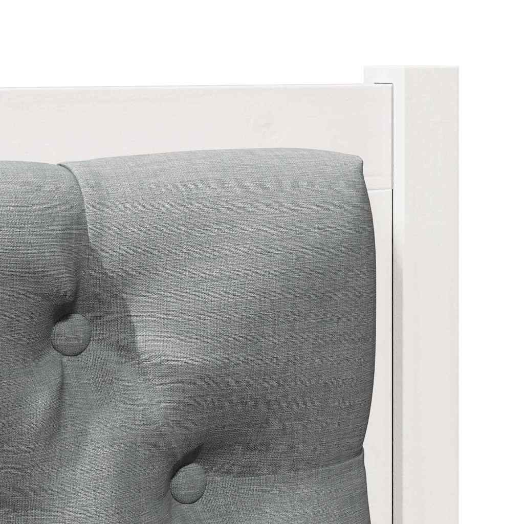 Tête de lit Autre Blanc et gris clair 100 cm Bois massif en pin - XIOS
