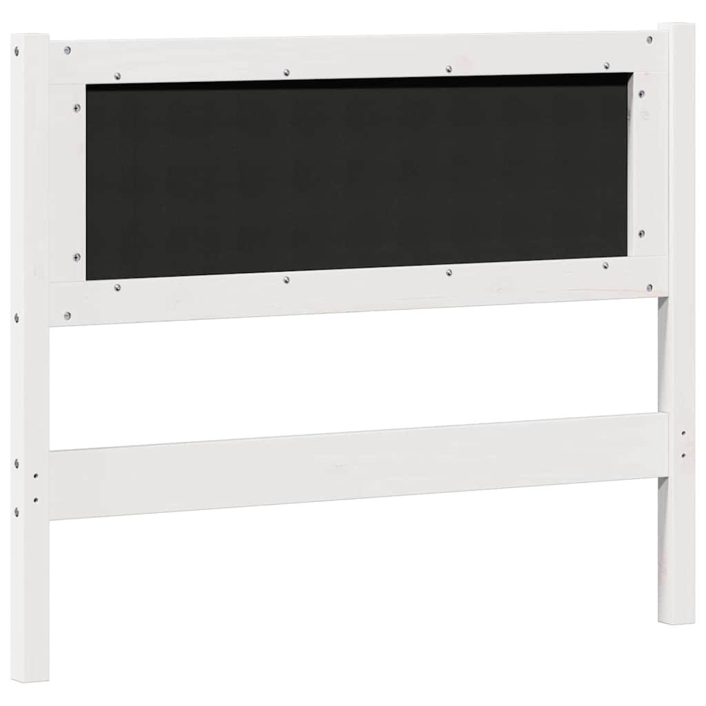 Tête de lit Autre Blanc et gris clair 100 cm Bois massif en pin - XIOS