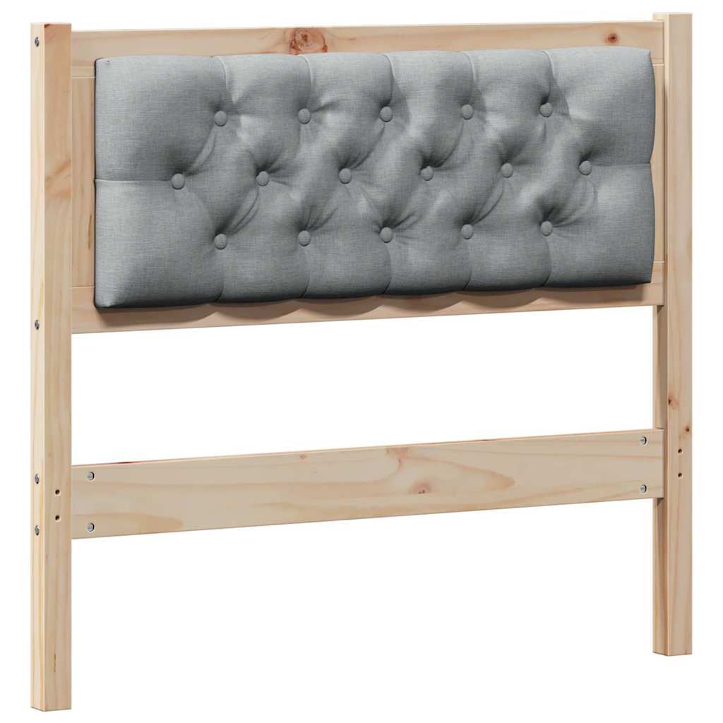 Tête de lit Autre Marron et gris clair 90 cm Bois massif en pin - XIOS