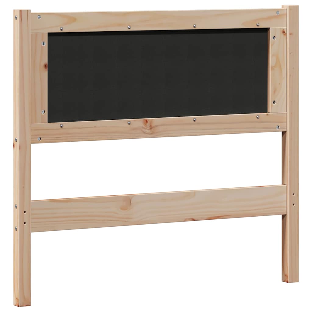 Tête de lit Autre Marron et noir 90 cm Bois massif en pin - XIOS