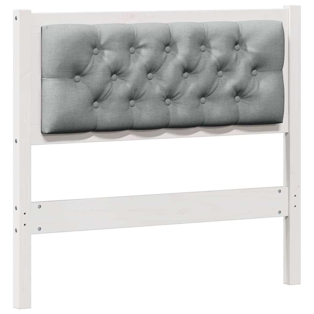 Tête de lit Autre Blanc et gris clair 90 cm Bois massif en pin - XIOS