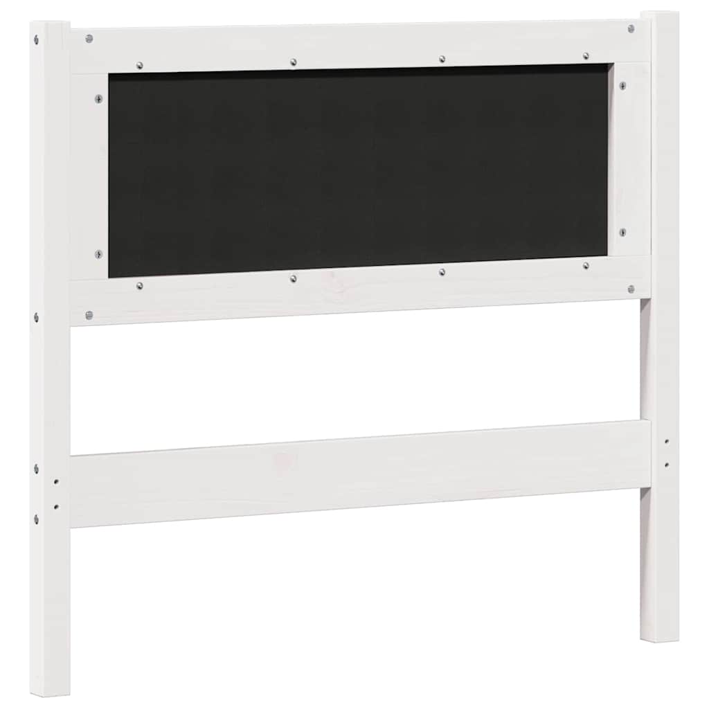 Tête de lit Autre Blanc et gris clair 90 cm Bois massif en pin - XIOS