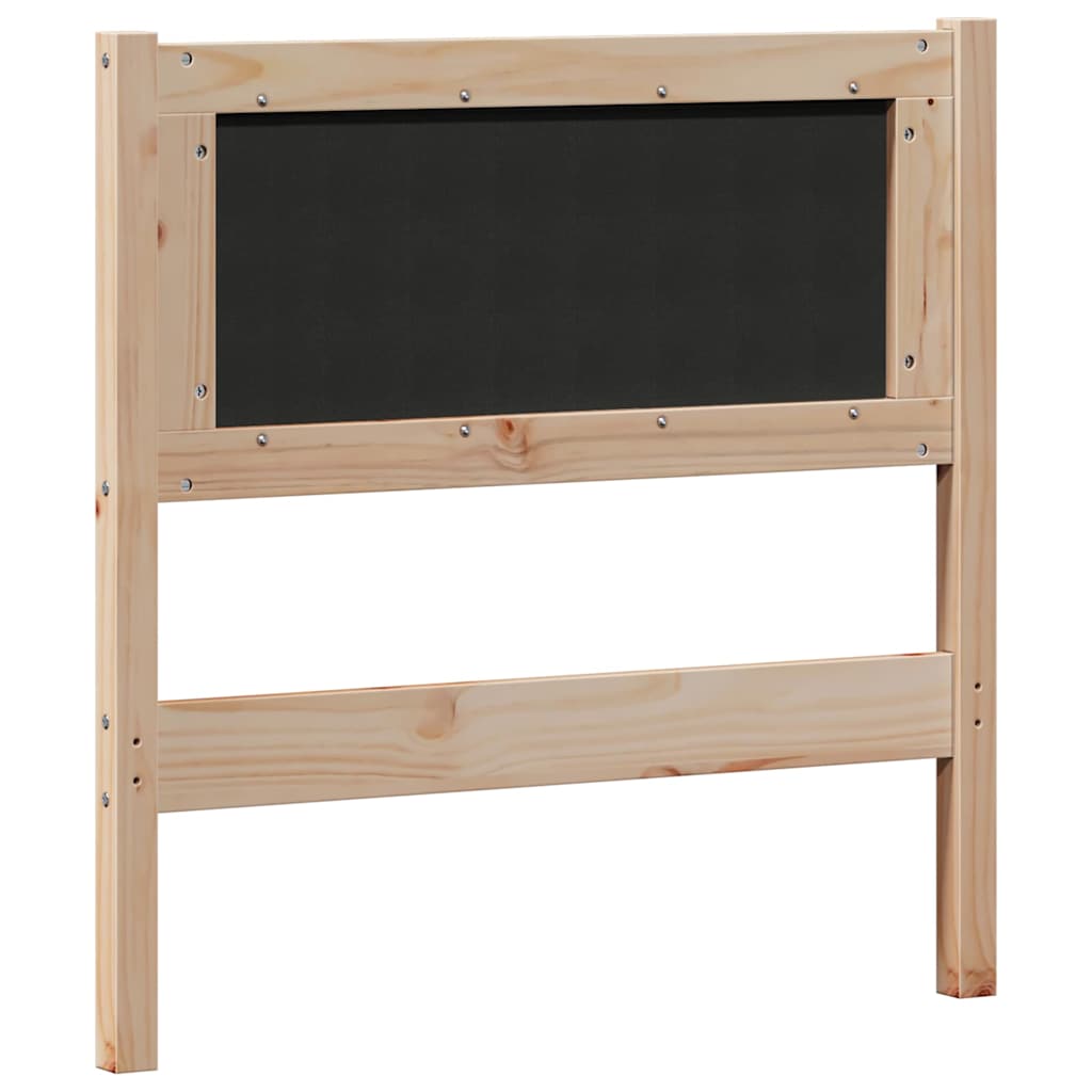 Tête de lit Autre marron et gris foncé 75 cm Bois massif en pin - XIOS