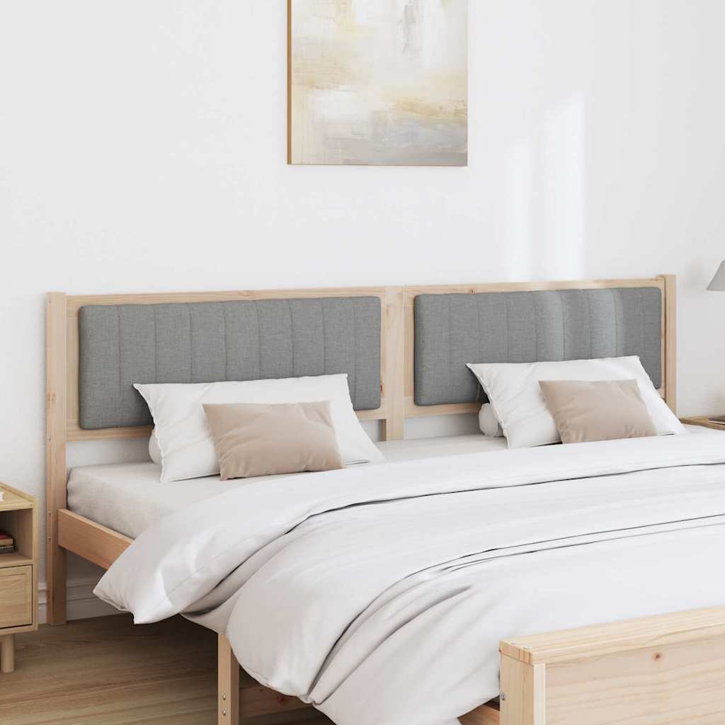 Tête de lit capitonnée Marron 200 cm Pin massif - XIOS