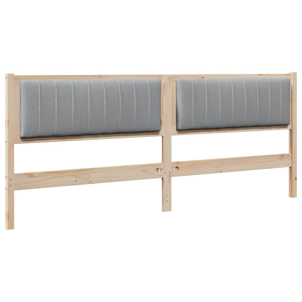 Tête de lit capitonnée Marron 200 cm Pin massif - XIOS